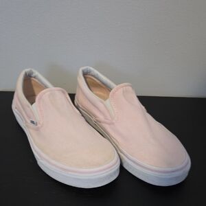 Vans Light Pink Canvas Slip-On